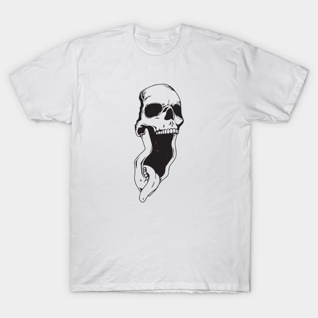 Ghost Skull For Halloween Day T-Shirt by KingMaster